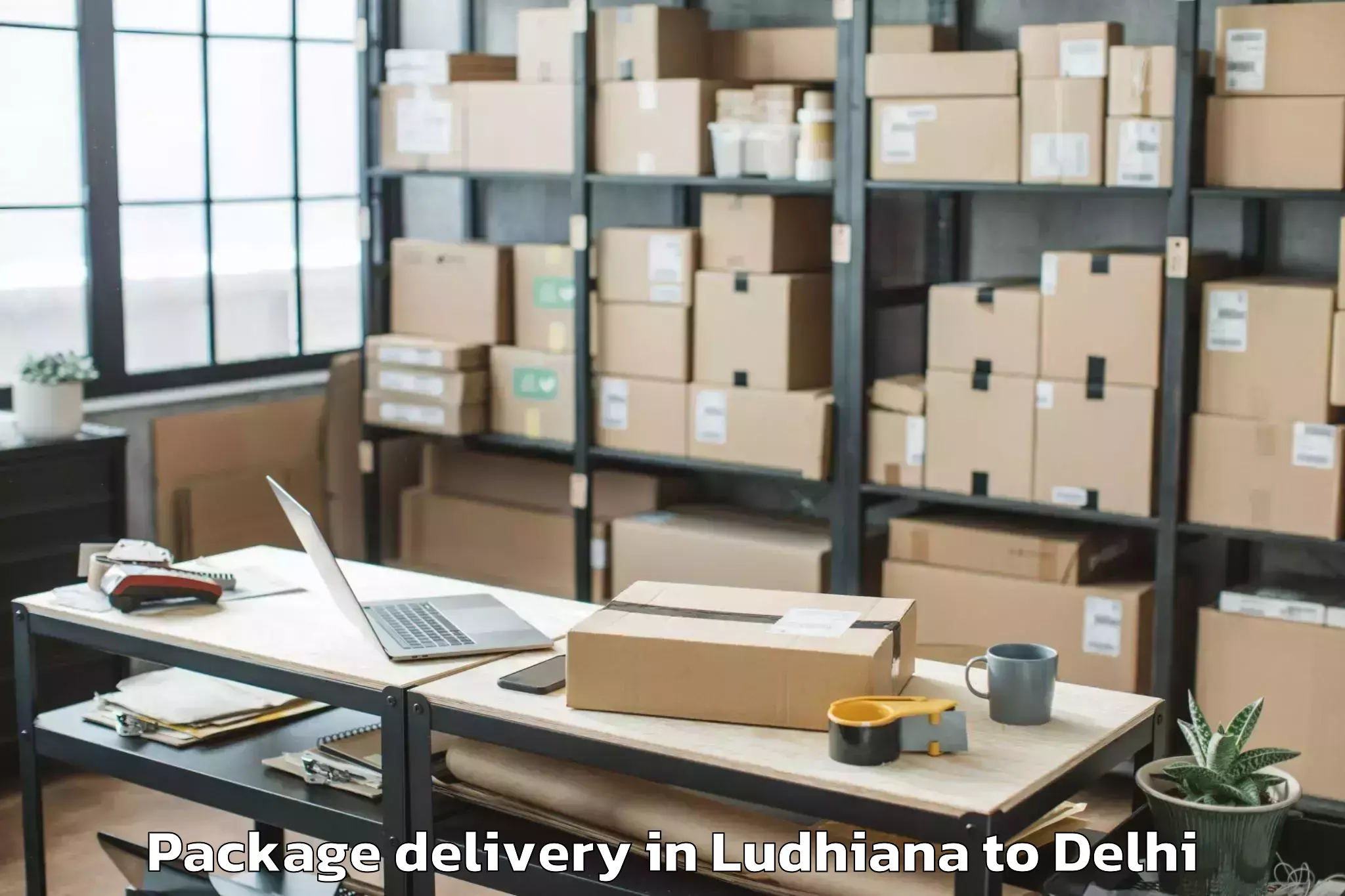 Easy Ludhiana to Bawana Package Delivery Booking